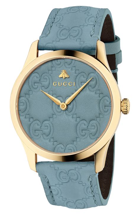 gucci watches for women leather strap